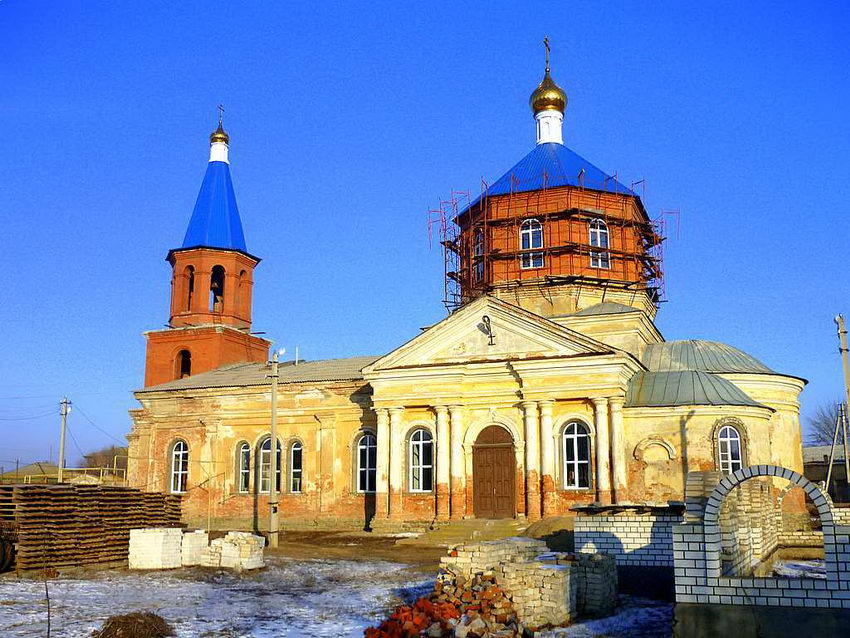 Церковь Николая Чудотворца, Капустин Яр (Ахтубинский район, Астраханская область). документальные фотографии, Вид с южной стороны