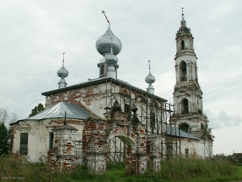 Церковь Успения Пресвятой Богородицы, Порздни (Лухский район, Ивановская область). фасады