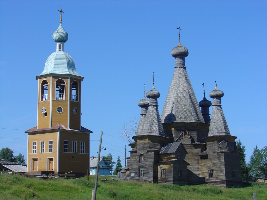 Нёнокса. Церковь Троицы Живоначальной. фасады