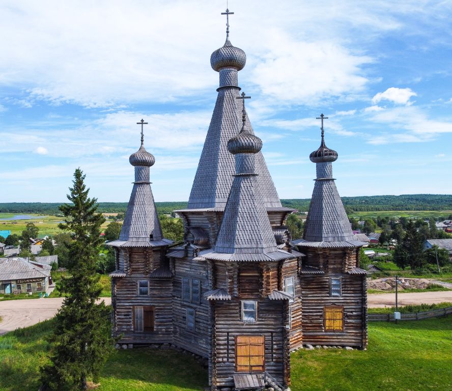 Церковь Троицы Живоначальной, Нёнокса (Северодвинск, город, Архангельская область). фасады