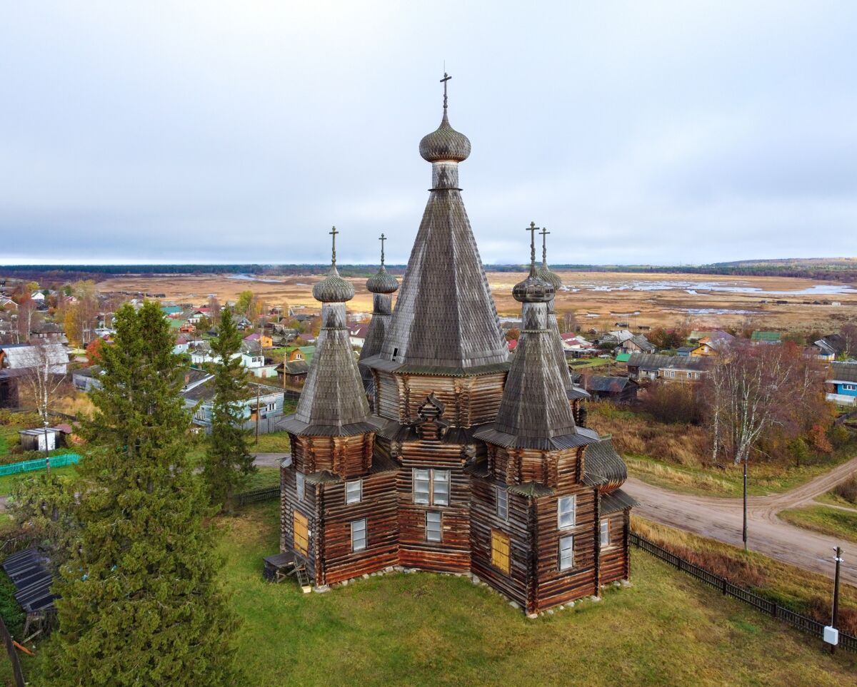 Церковь Троицы Живоначальной, Нёнокса (Северодвинск, город, Архангельская область). фасады