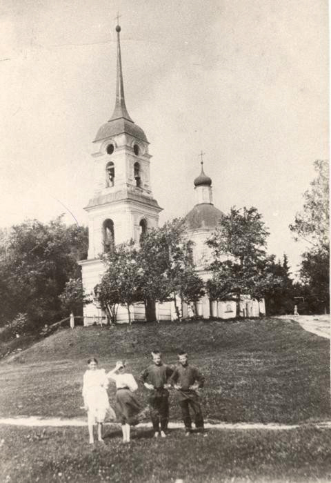 Церковь Бориса и Глеба, Раменское (Раменский район и гг. Бронницы, Жуковский, Московская область). архивная фотография, Частная коллекция. Фото 1900-х годов