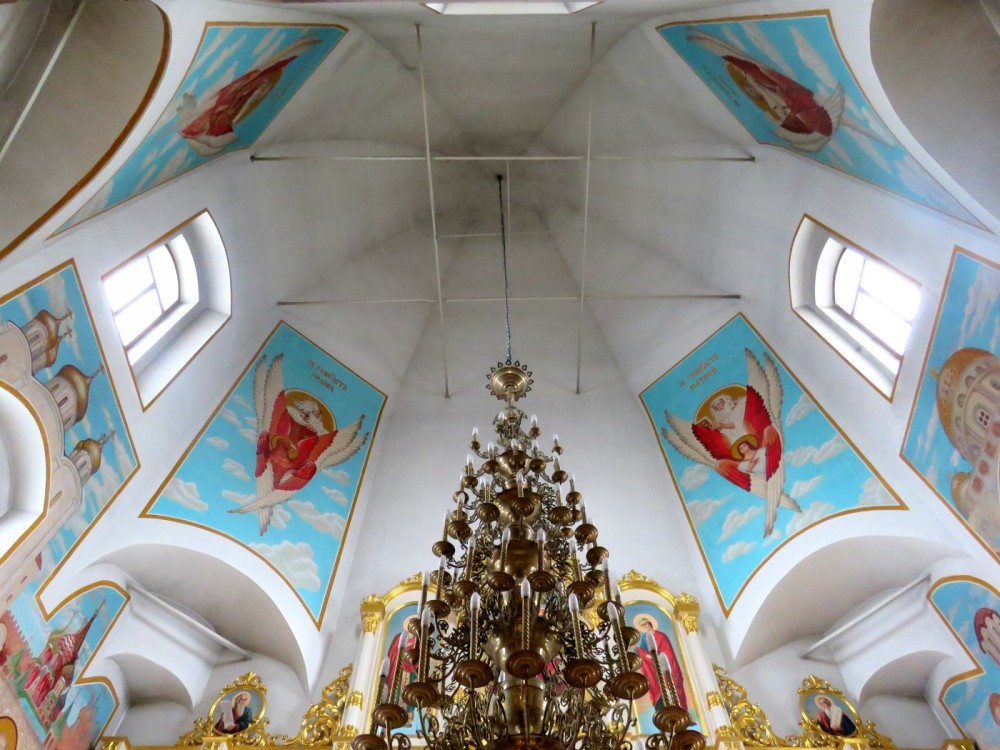 Церковь Бориса и Глеба, Раменское (Раменский район и гг. Бронницы, Жуковский, Московская область). интерьер и убранство, Своды основного объема