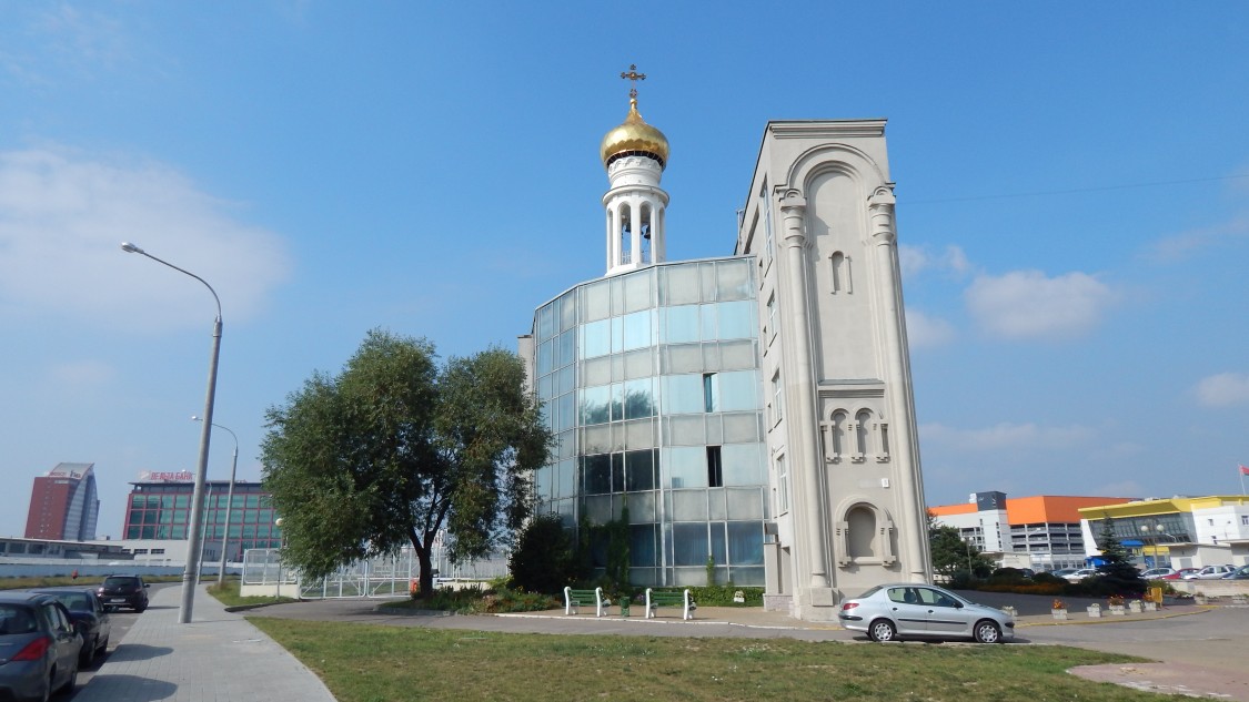 Церковь Иоанна Рыльского, Минск (Минск, город, Беларусь, Минская область). общий вид в ландшафте