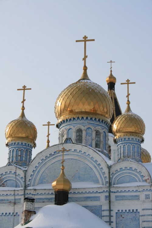 Важкурский Богородице-Рождественский монастырь. Церковь Рождества Пресвятой Богородицы, Важкурья (Корткеросский район, Республика Коми). фасады, Село Важкурья. Церковь Рождества Пресвятой Богородицы