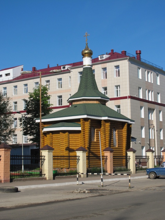 Брянск. Церковь Пантелеимона Целителя при городской больнице №1. общий вид в ландшафте