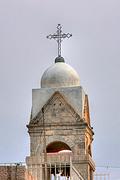 Церковь Георгия Победоносца, Завершение верхнего яруса звонницы. Вид с запада.<br>, Иерусалим - Старый город, Израиль, Прочие страны