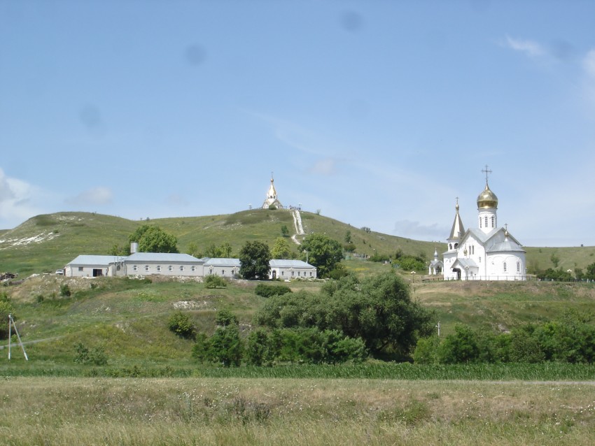 Холки. Троицкий Холковский монастырь. общий вид в ландшафте