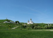 Троицкий Холковский монастырь, Вид на монастырь с автодороги от с.Ездочное<br>, Холки, Чернянский район, Белгородская область