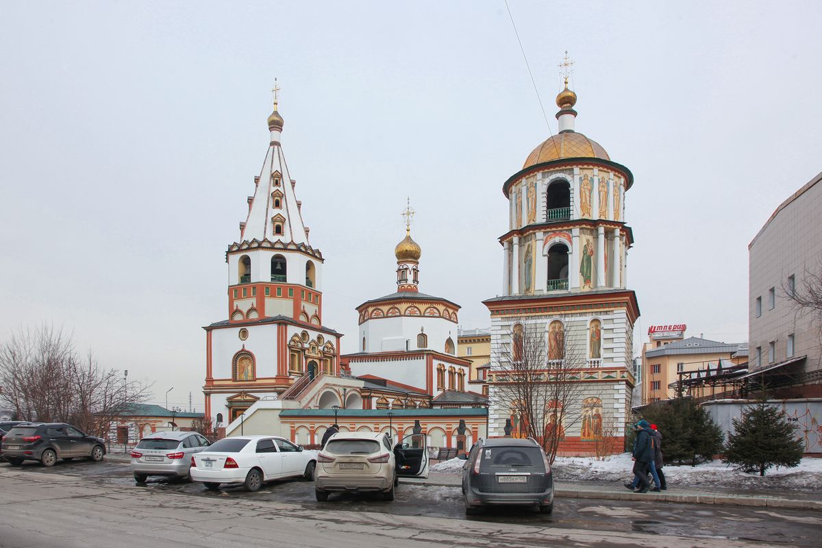 Собор Богоявления Господня, Иркутск (Иркутск, город, Иркутская область). общий вид в ландшафте