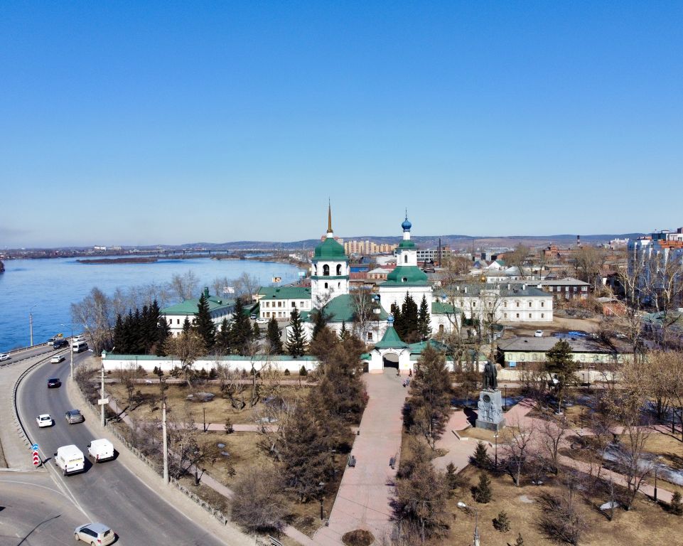 Знаменский женский монастырь, Иркутск (Иркутск, город, Иркутская область). фасады, Вид с юга