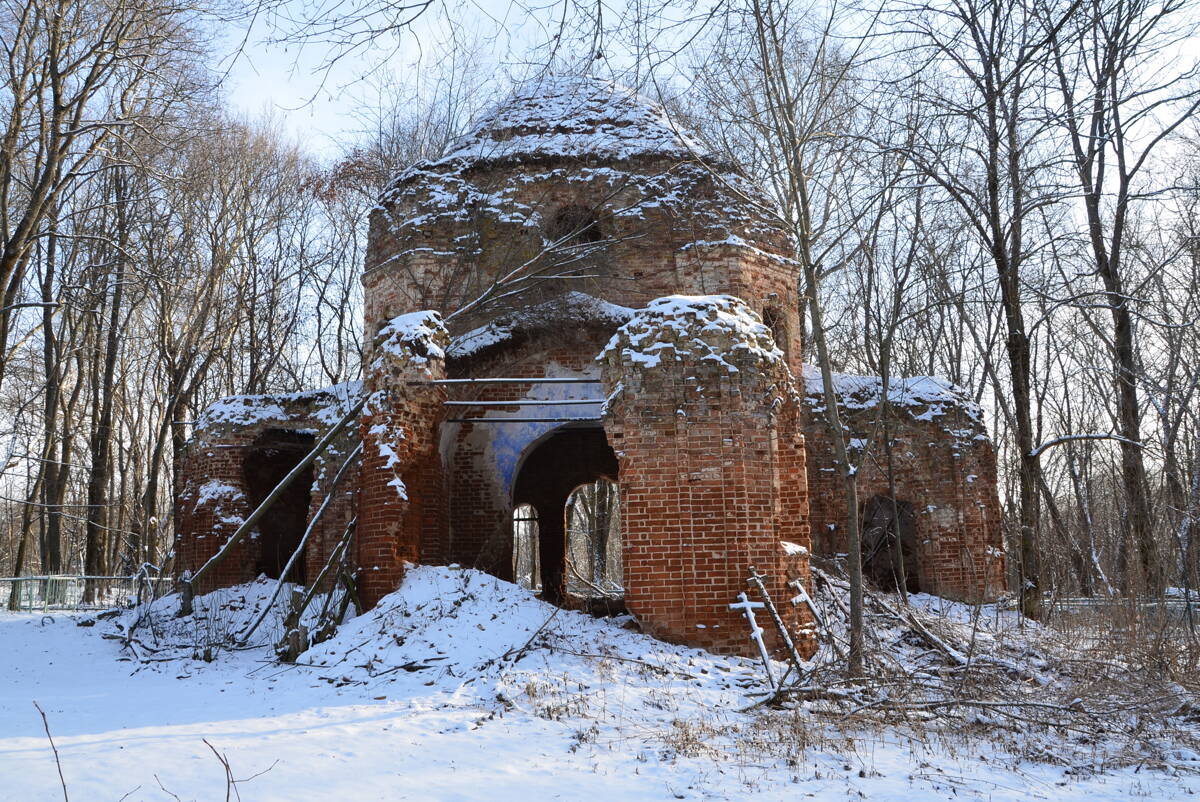 Церковь Троицы Живоначальной, Щучье (Орловский район, Орловская область). фасады, Вид с запада