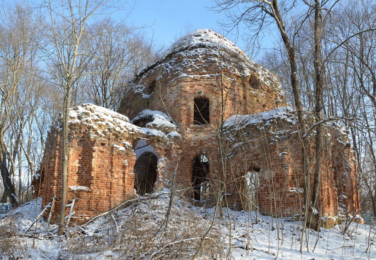 Церковь Троицы Живоначальной, Щучье (Орловский район, Орловская область). фасады, Вид с юго-запада