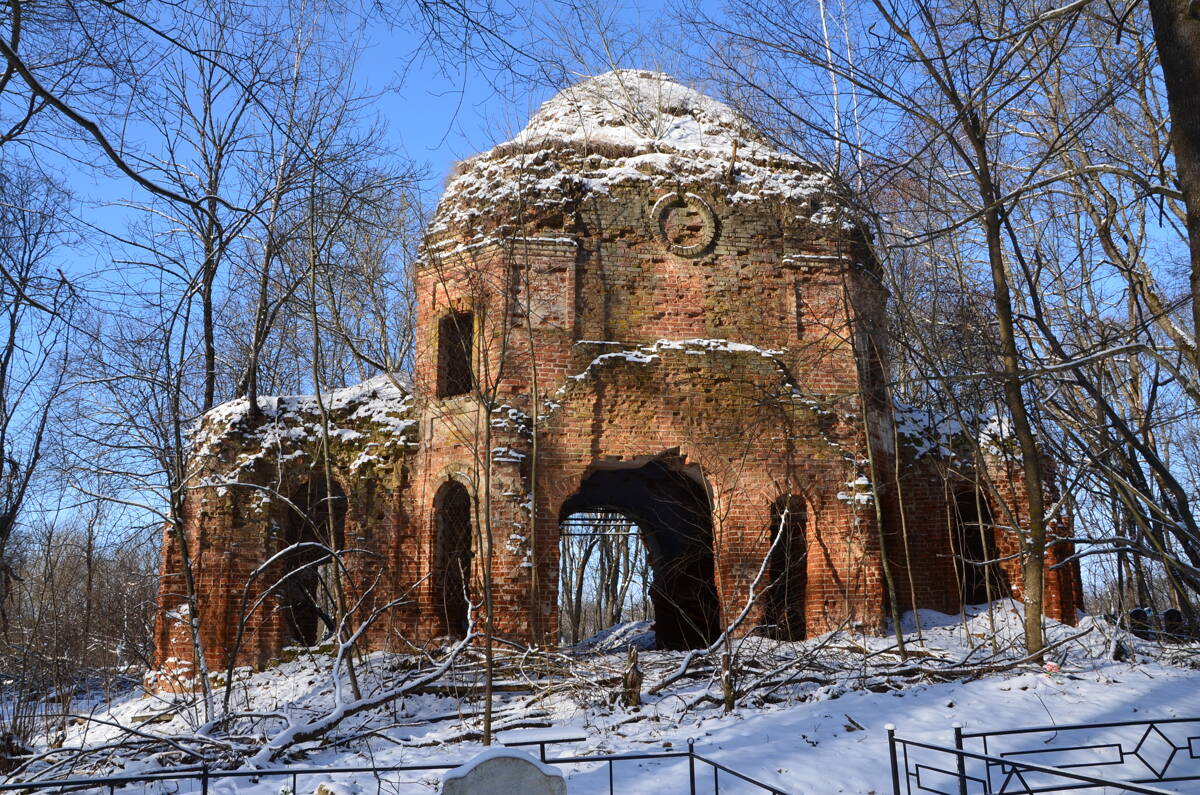 Церковь Троицы Живоначальной, Щучье (Орловский район, Орловская область). фасады, Вид с востока