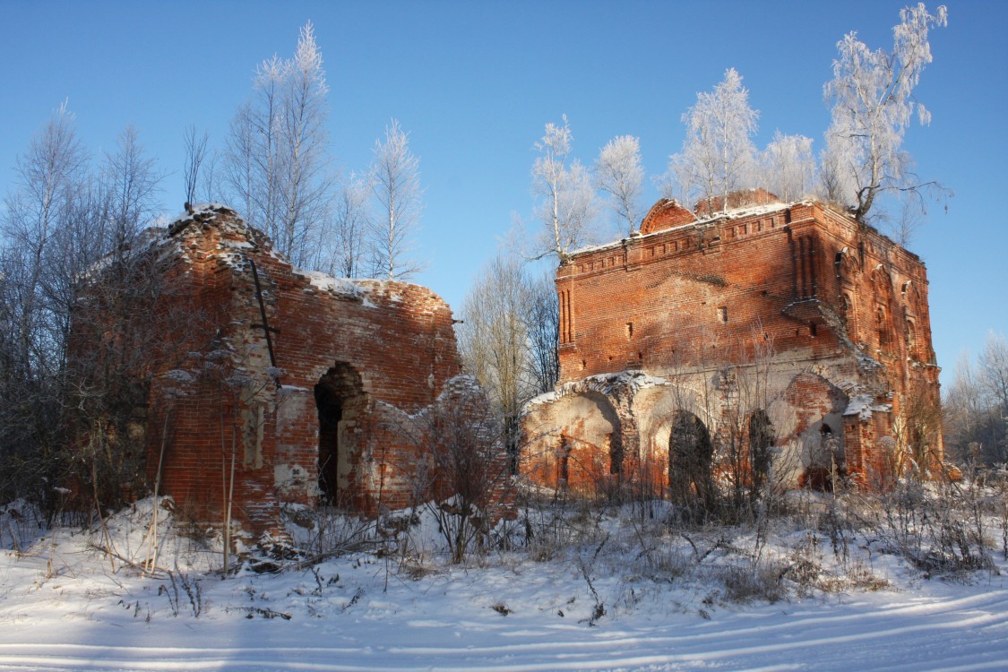 Сляднево. Церковь Спаса Преображения. фасады