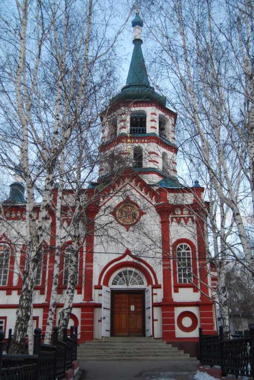 Церковь Воздвижения Креста Господня, Иркутск (Иркутск, город, Иркутская область). архитектурные детали, Вид с запада
