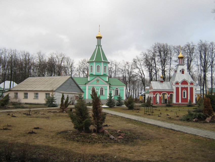 Новомакарово. Монастырь Серафима Саровского. общий вид в ландшафте