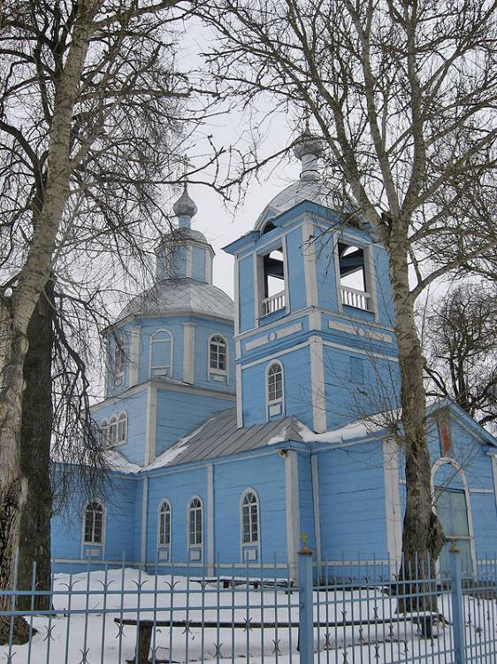 Церковь Михаила Архангела, Бобрик (Комаричский район, Брянская область). общий вид в ландшафте