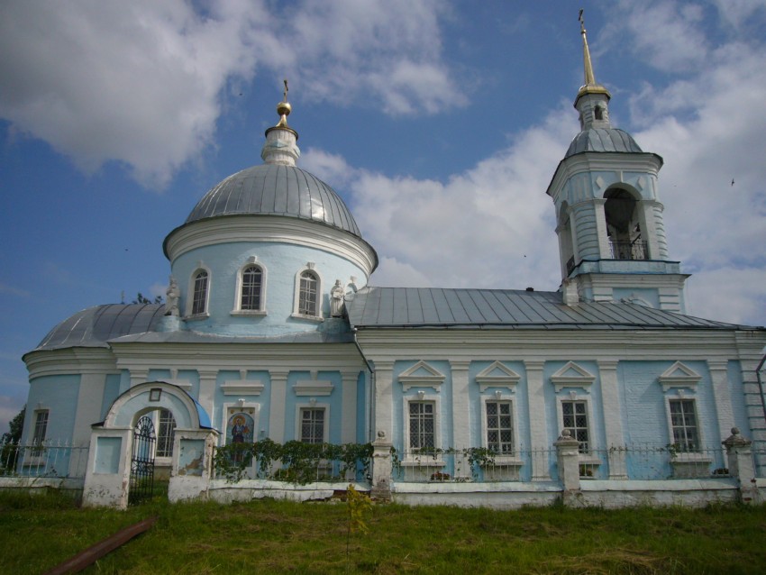 Церковь Спаса Нерукотворного Образа, Борки (Шиловский район, Рязанская область). фасады