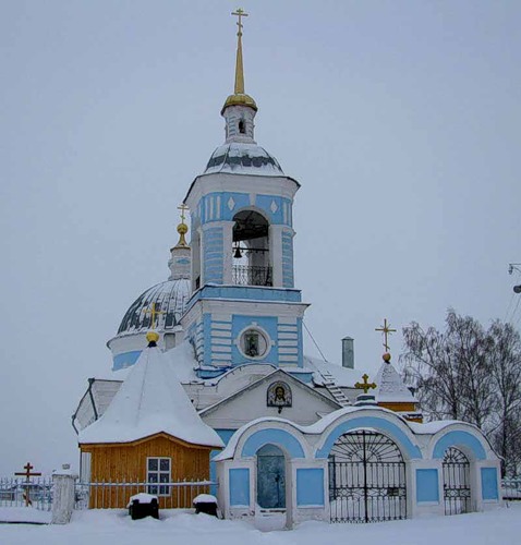 Борки. Церковь Спаса Нерукотворного Образа. фасады