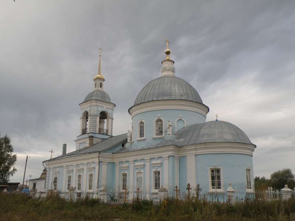 Церковь Спаса Нерукотворного Образа, Борки (Шиловский район, Рязанская область). фасады