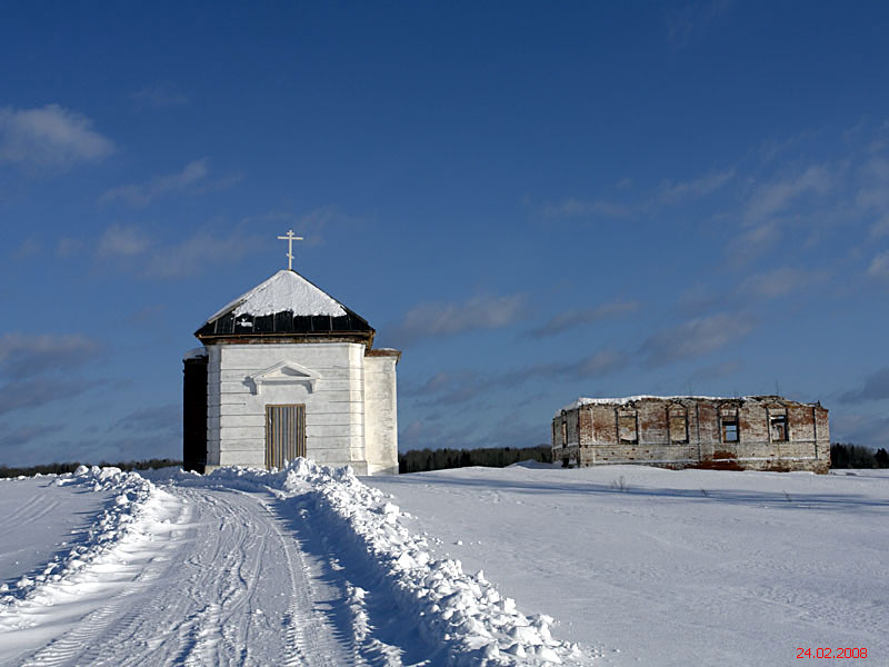Церковь Благовещения Пресвятой Богородицы, Варваринское, урочище (Чухломский район, Костромская область). фасады