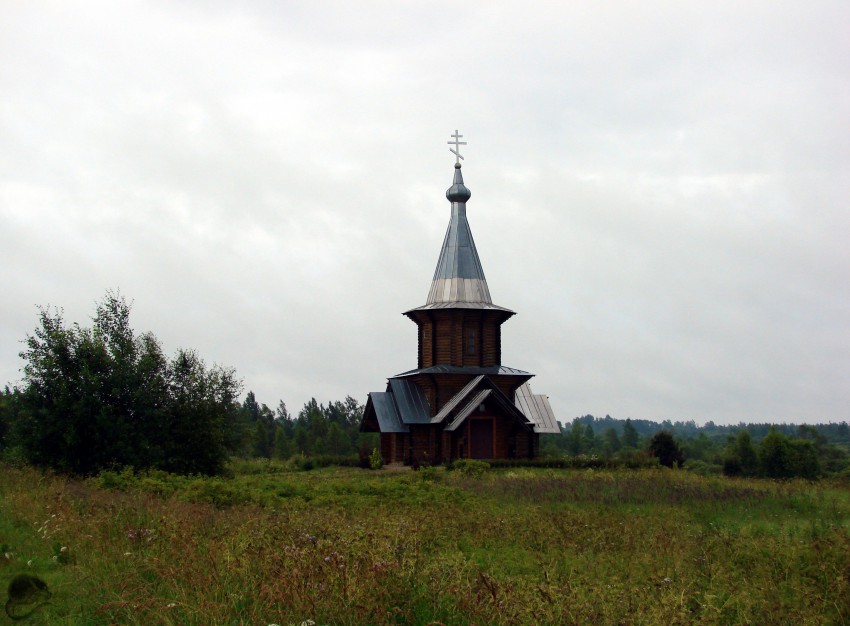 Сменково. Церковь Николая Чудотворца. общий вид в ландшафте
