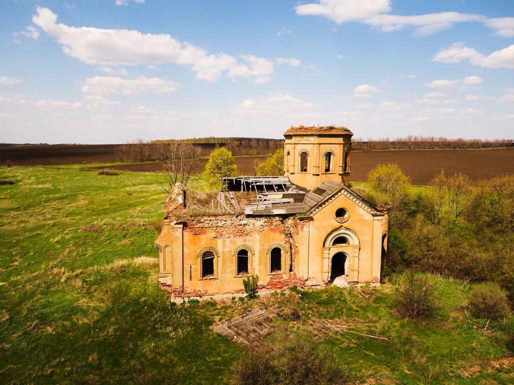 Церковь Воскресения Христова, Лошаки (Милославский район, Рязанская область). фасады