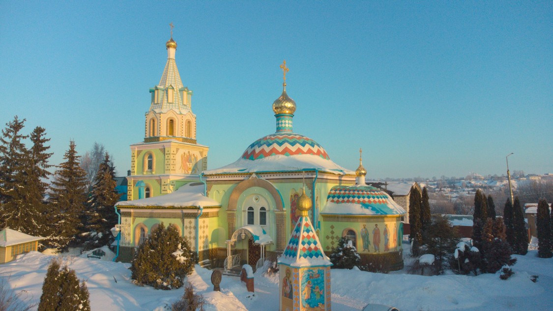 Церковь Параскевы Пятницы, Дедилово (Киреевский район, Тульская область). фасады, Зимнее утро 