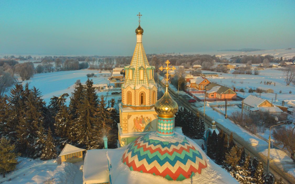 Церковь Параскевы Пятницы, Дедилово (Киреевский район, Тульская область). архитектурные детали, Зимнее утро 
