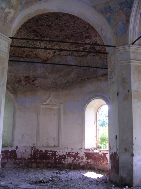 Церковь Воскресения Христова, Лошаки (Милославский район, Рязанская область). интерьер и убранство, Вид изнутри-4