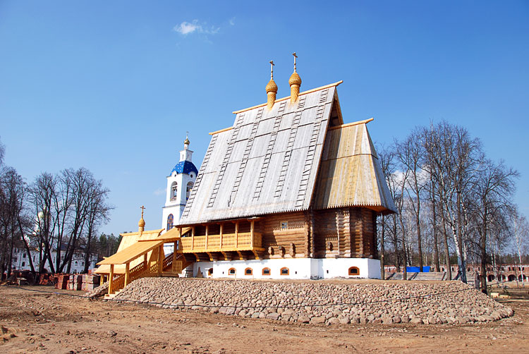 Николо-Сольбинский женский монастырь. Церковь Сергия Радонежского, Сольба (Переславский район и г. Переславль-Залесский, Ярославская область). фасады