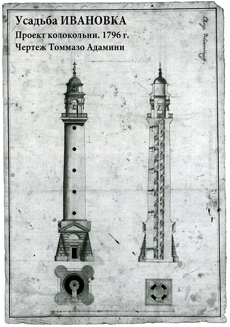 Церковь Иоанна Предтечи, Ивановка (Добринский район, Липецкая область). графика, Эскиз Томмазо Адамини http://hraniteli-nasledia.com/articles/pamyatniki-v-regionakh/upala-stalo-yasno-nado-spasat/