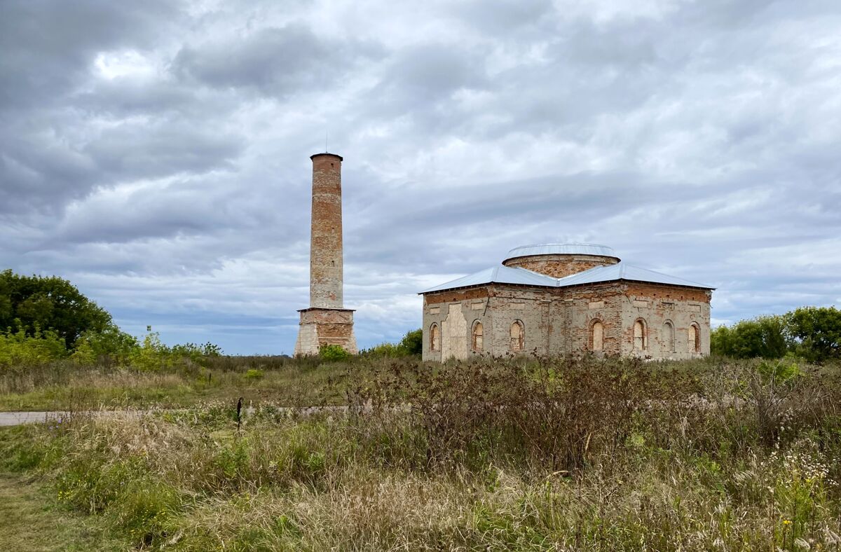 Церковь Иоанна Предтечи, Ивановка (Добринский район, Липецкая область). общий вид в ландшафте, После консервации, вид с юго-востока
