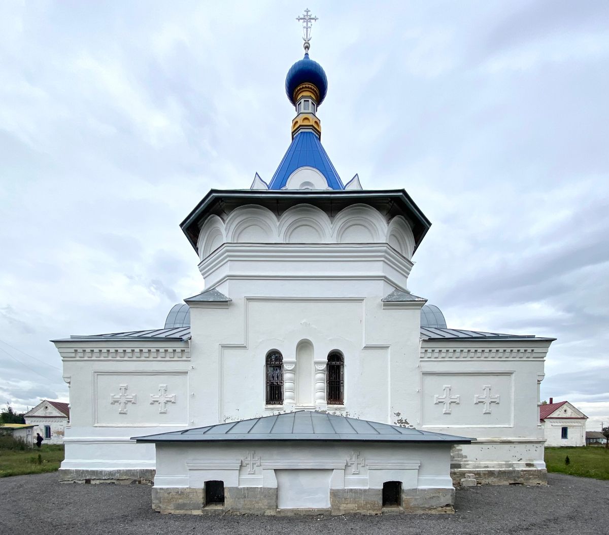 Восточный фасад, фасады. Церковь Димитрия Солунского, Коробовка (Грязинский район, Липецкая область)