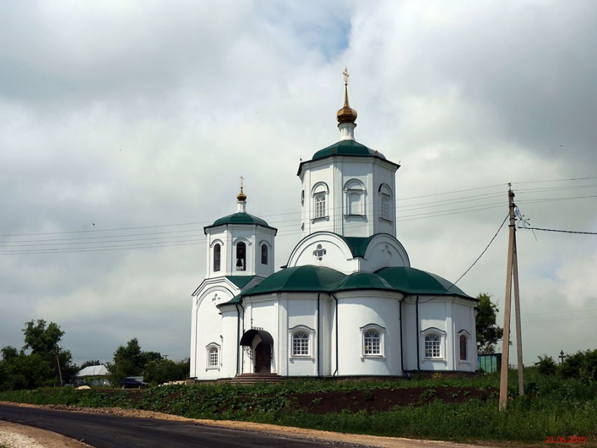 Липовка. Церковь Сергия Радонежского. фасады