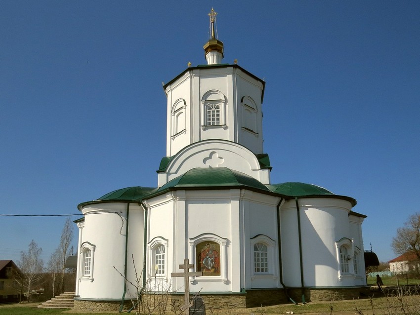 Липовка. Церковь Сергия Радонежского. фасады