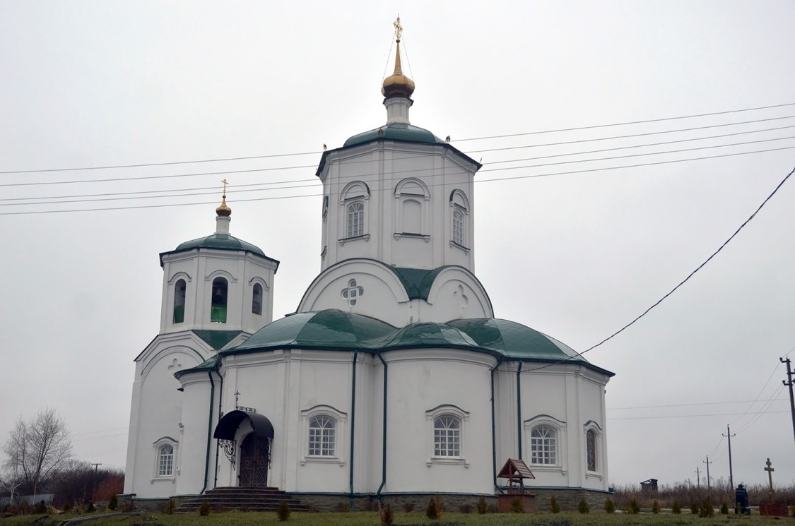 Липовка. Церковь Сергия Радонежского. фасады