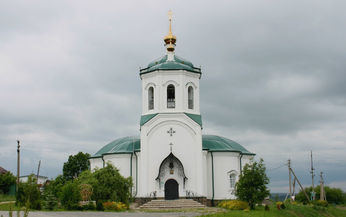 Липовка. Церковь Сергия Радонежского. фасады, Вид с запада (колокольня)