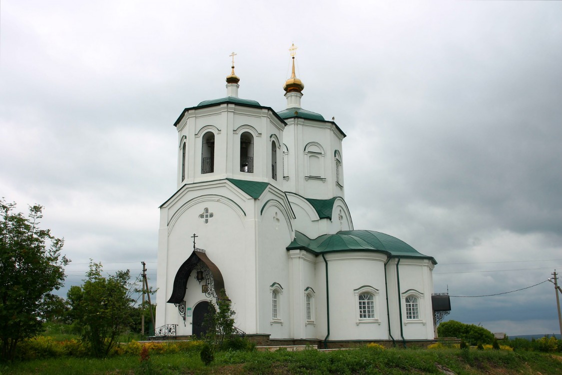 Липовка. Церковь Сергия Радонежского. фасады, вид с юго-запада