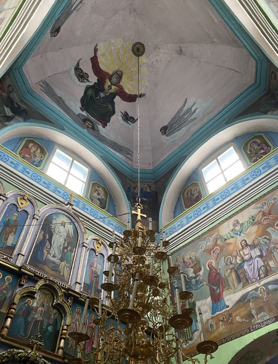Церковь Покрова Пресвятой Богородицы, Павловка (Добринский район, Липецкая область). интерьер и убранство, Подкупольное пространство