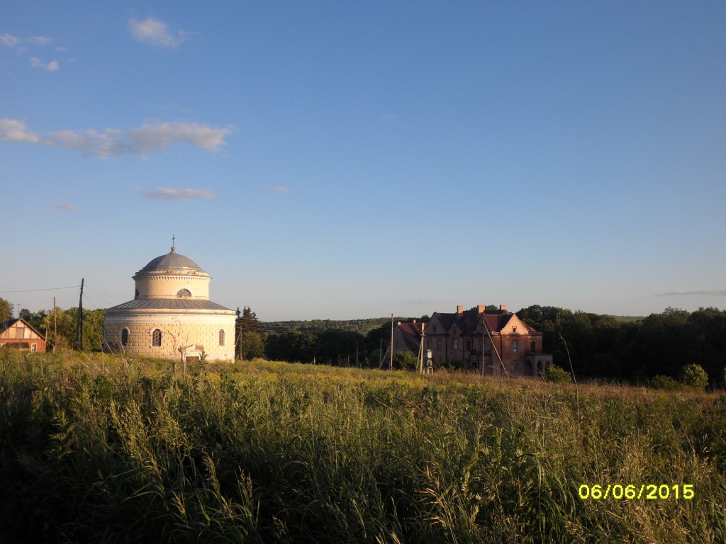 Церковь Михаила Архангела, Пальна-Михайловка (Становлянский район, Липецкая область). общий вид в ландшафте