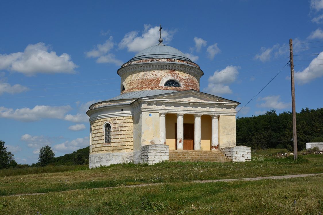 Церковь Михаила Архангела, Пальна-Михайловка (Становлянский район, Липецкая область). фасады, Вид с юго-запада