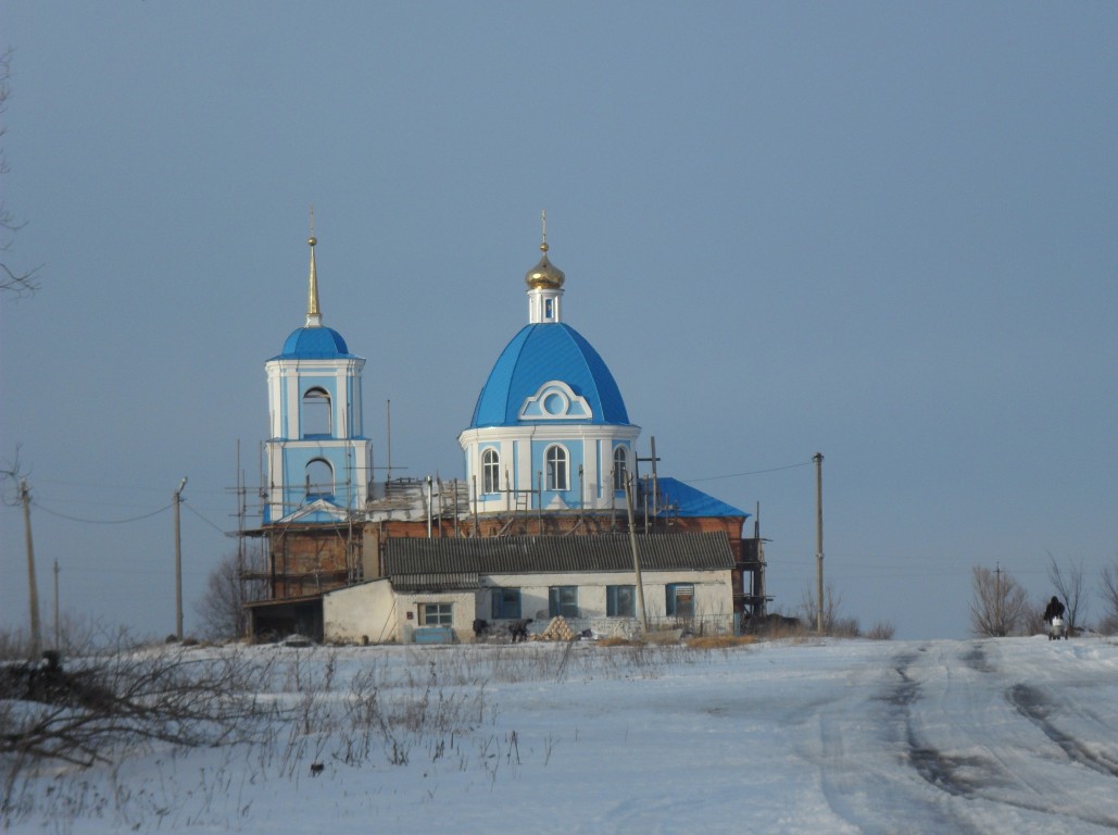 Тростяное. Церковь Покрова Пресвятой Богородицы. фасады