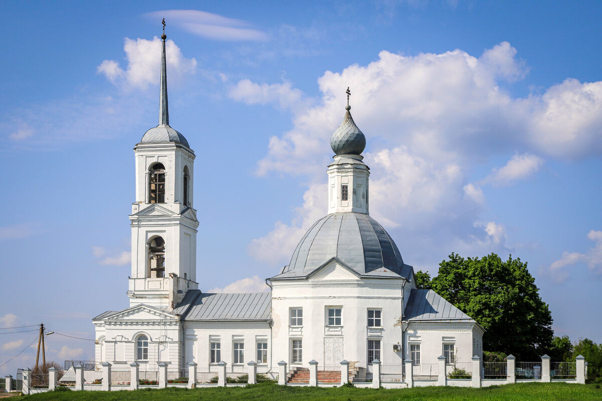 Церковь Димитрия Солунского, Архангельские Борки (Липецкий район, Липецкая область). фасады