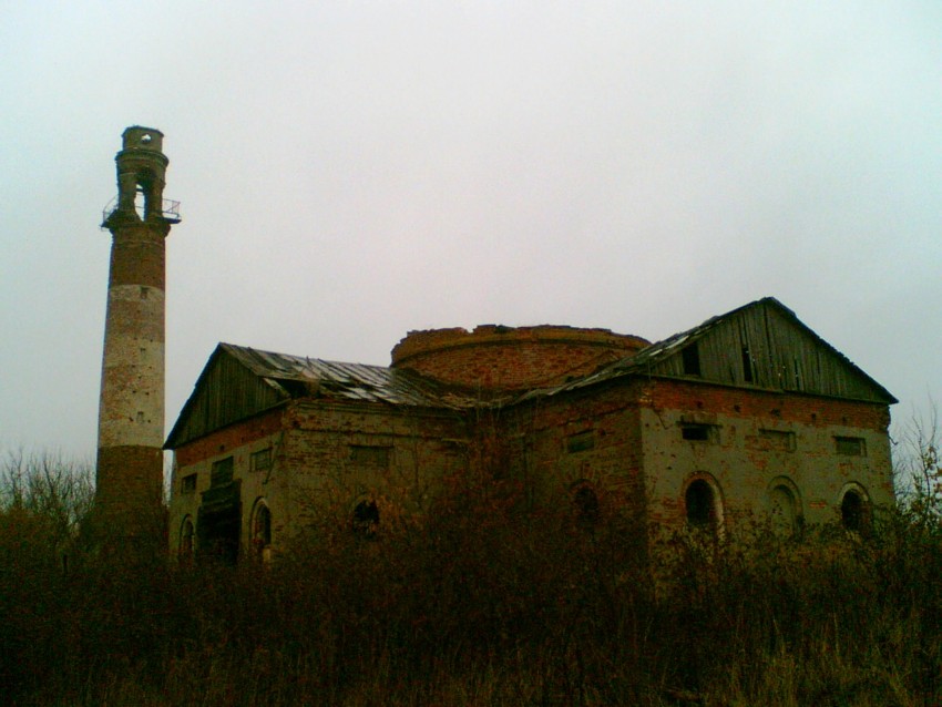 Церковь Иоанна Предтечи, Ивановка (Добринский район, Липецкая область). фасады, Общий вид н аколокольню и церковь Иоанна Предтечи