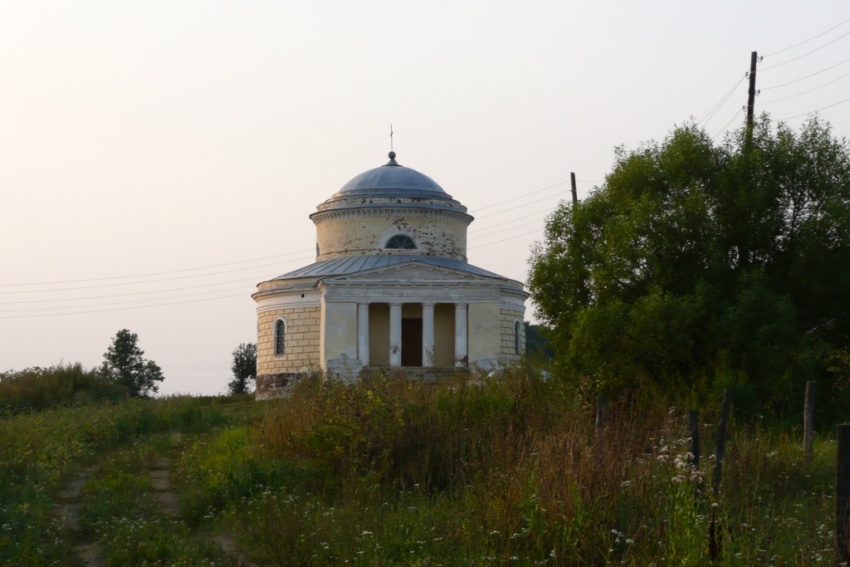 Церковь Михаила Архангела, Пальна-Михайловка (Становлянский район, Липецкая область). общий вид в ландшафте