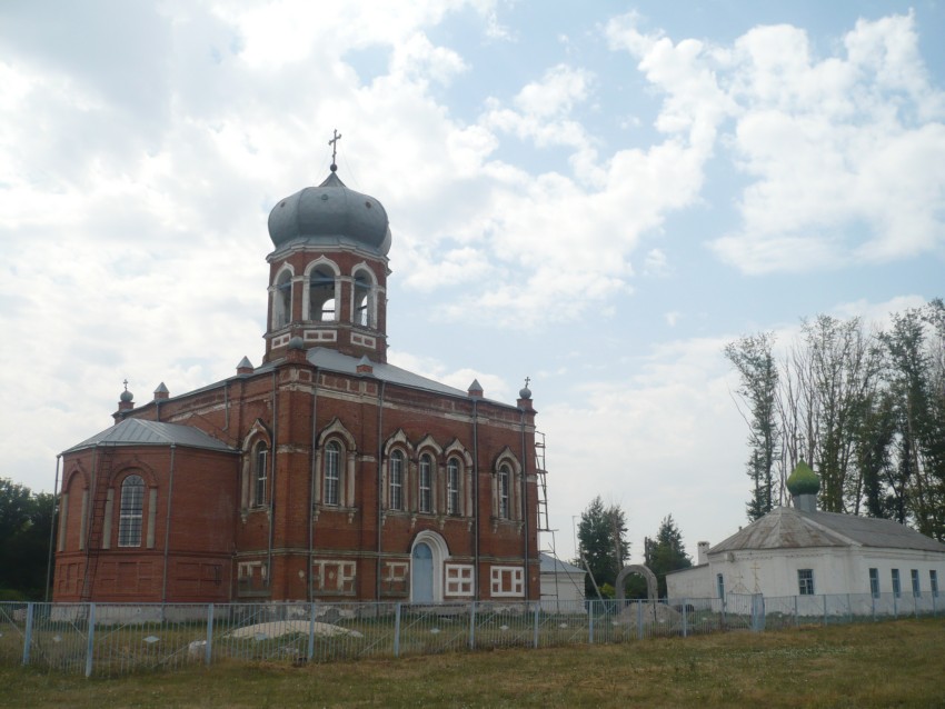 Церковь Димитрия Ростовского, Пушкино (Добринский район, Липецкая область). фасады