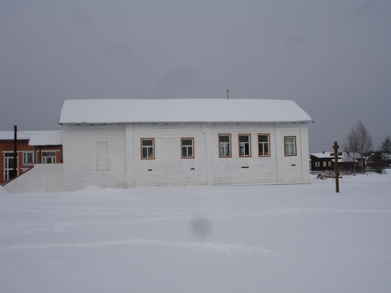 Церковь Вознесения Господня, Озёл (Сыктывдинский район, Республика Коми). общий вид в ландшафте