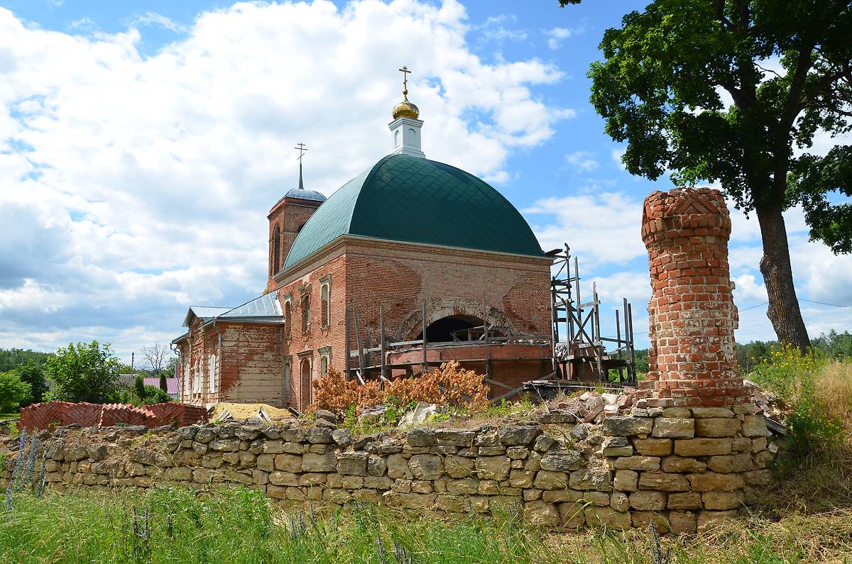 фасады. Церковь Николая Чудотворца, Новоникольское (Данковский район, Липецкая область)